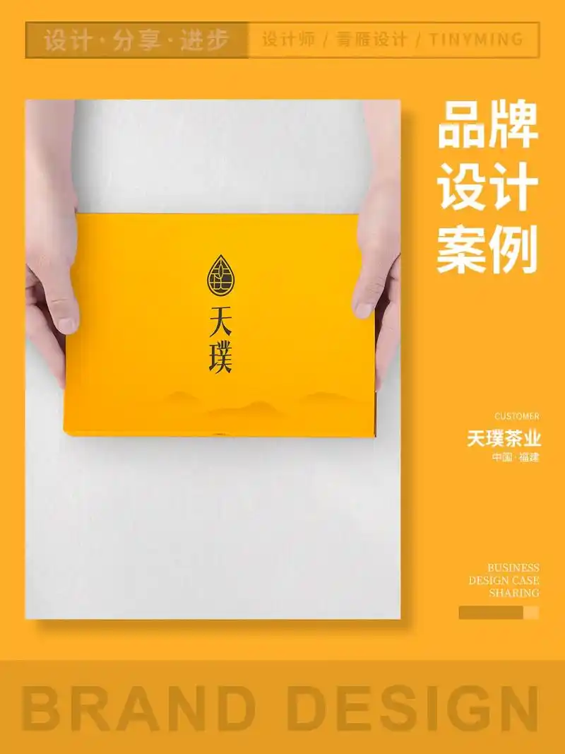 武夷山岩茶品牌全案vi设计.茶业品牌logo设计分享 行业: - 抖音