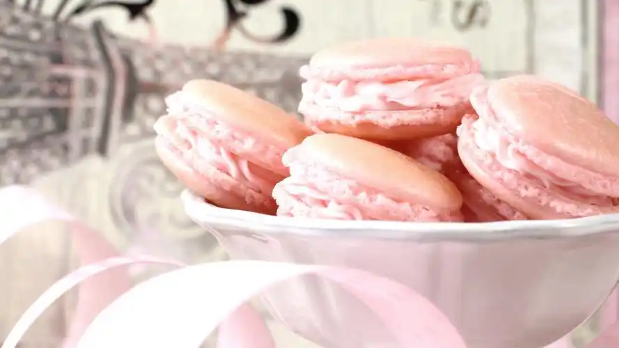 精选美味可口的法式小圆饼马卡龙饼干高清唯美电脑桌面壁纸下载7p