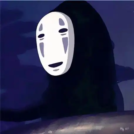 吉卜力电影人物插画封面动漫动画二次元千寻无脸男头像