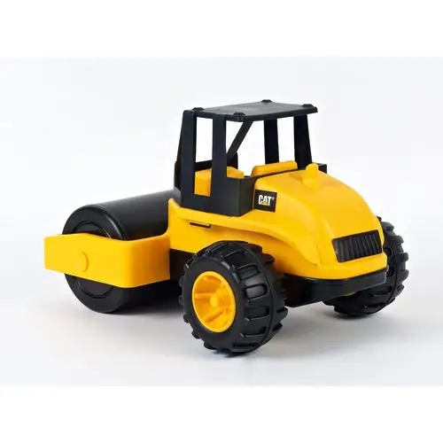 cat美国卡特彼勒正品14英寸工程车模型压路机压土机儿童玩具32657