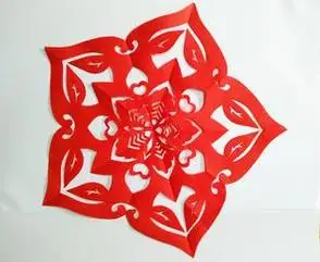 纯手工剪纸五角形窗花 传统工艺刻纸 匠仓好店推荐新古典