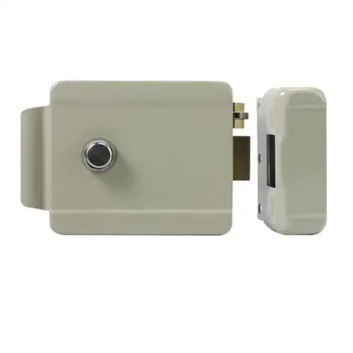 防盗门锁 免布线暗锁 家用大门电控锁 密码刷卡小区门禁锁