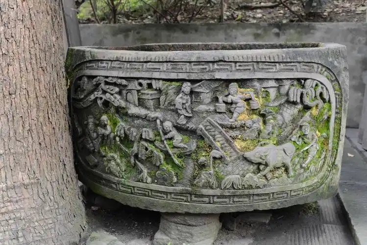 中国,传统,浮雕