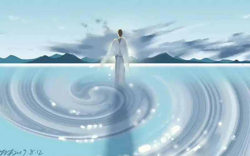 板绘天使背影3分钟