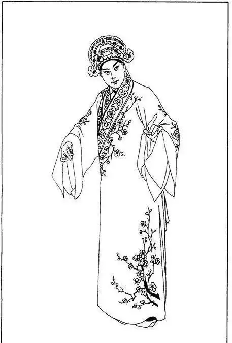 中国京剧服饰白描图谱之二靠与褶