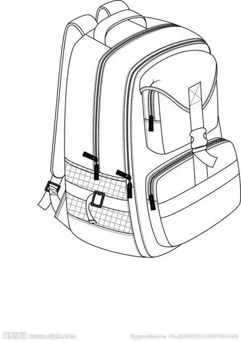 school bag 一个书包书包简笔画怎么画五年级《书包》美术作业展 东