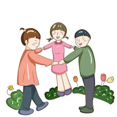 手绘社会核心价值观文明城市团结友善插画