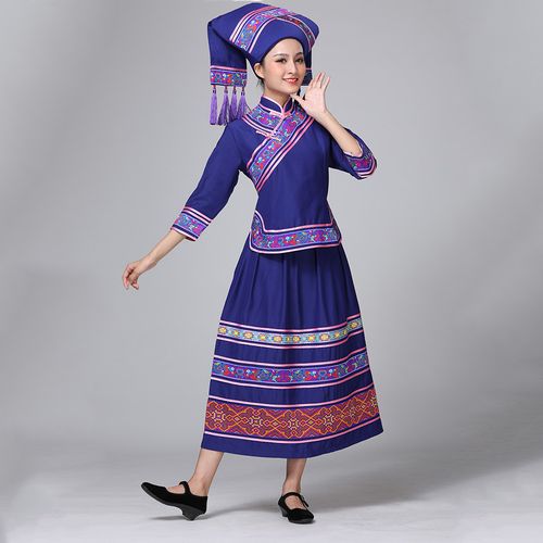 广西壮族服饰头饰少数民族表演服装民俗壮锦文化衣帽刺绣女套装