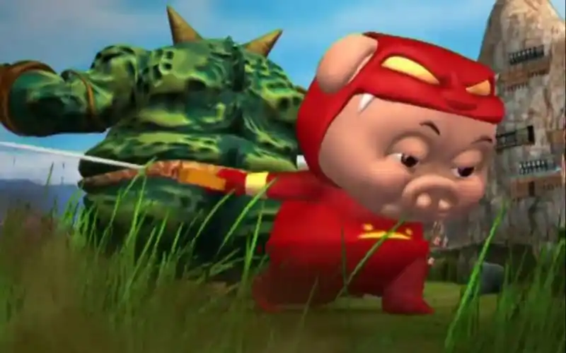 童年动画:猪猪侠终于拥有猪猪开天宝剑,手握宝剑一路过关斩将