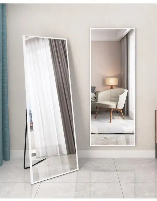 全身镜落地穿衣镜子家用穿衣服舞蹈显瘦可移动试衣立式特价 ins风