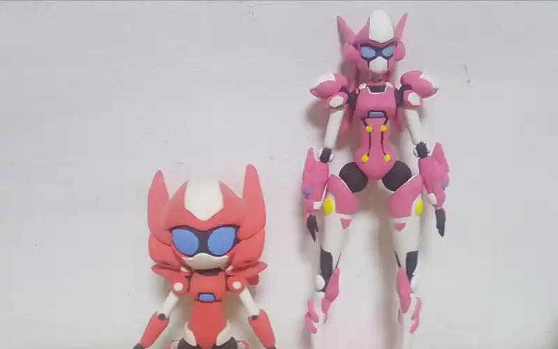 【x啥都会系列】超轻粘土制作机甲旋风 链刃正比 我可能看的是假教程