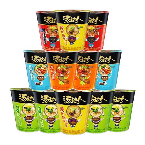 统一 汤达人 方便面早餐面泡面速食 单口味 杯面 整箱装 全口味(共12