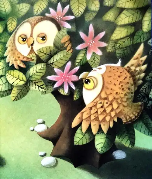 22张儿童绘本插画,寻找朋友的故事,画面唯美可爱,充满童趣