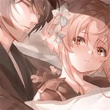 很恩爱的美好卡通情侣头像