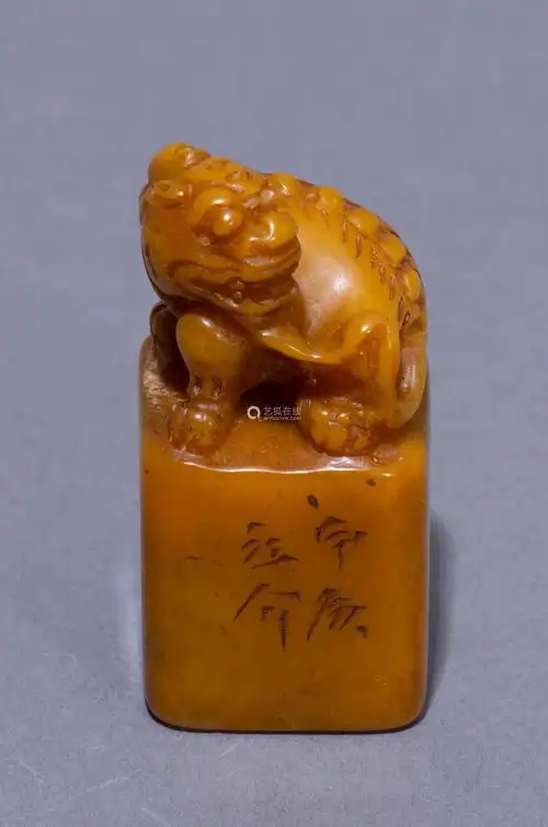 5 tianhuang stone seals中国古代田黄石印章-【成交 价格 图片】