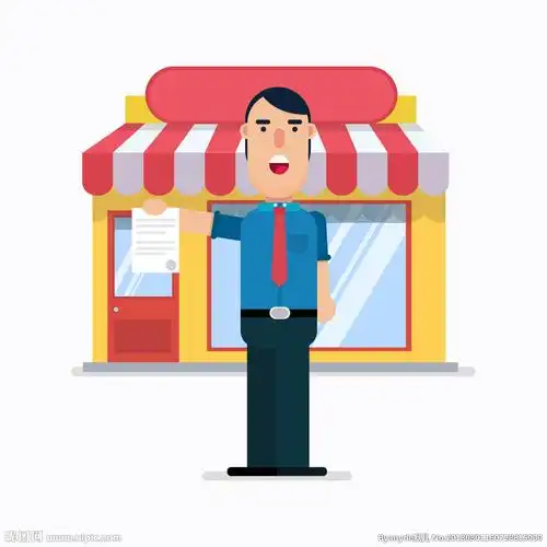 微笑推销员图片