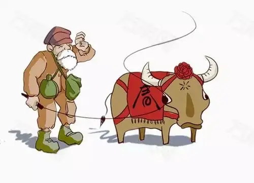 农民们开始赶着牛耕地万物生长草木萌发迈向春天的步伐就是稳健啦不得