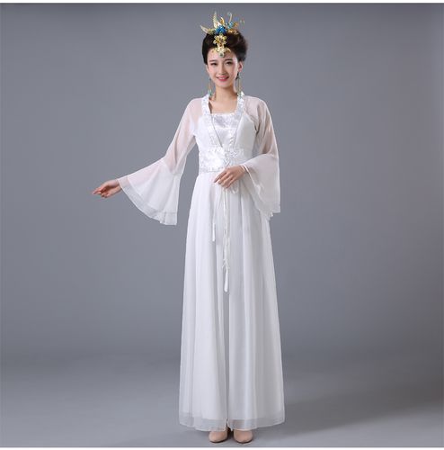 古装贵妃古筝汉服女装演出服七仙女公主裙成人25-35周岁影楼写真