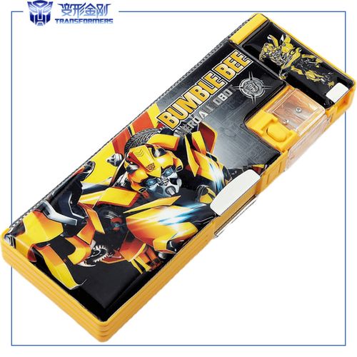 变形金刚网红男童铅笔盒变形多功能自动智能创意擎天柱文具盒