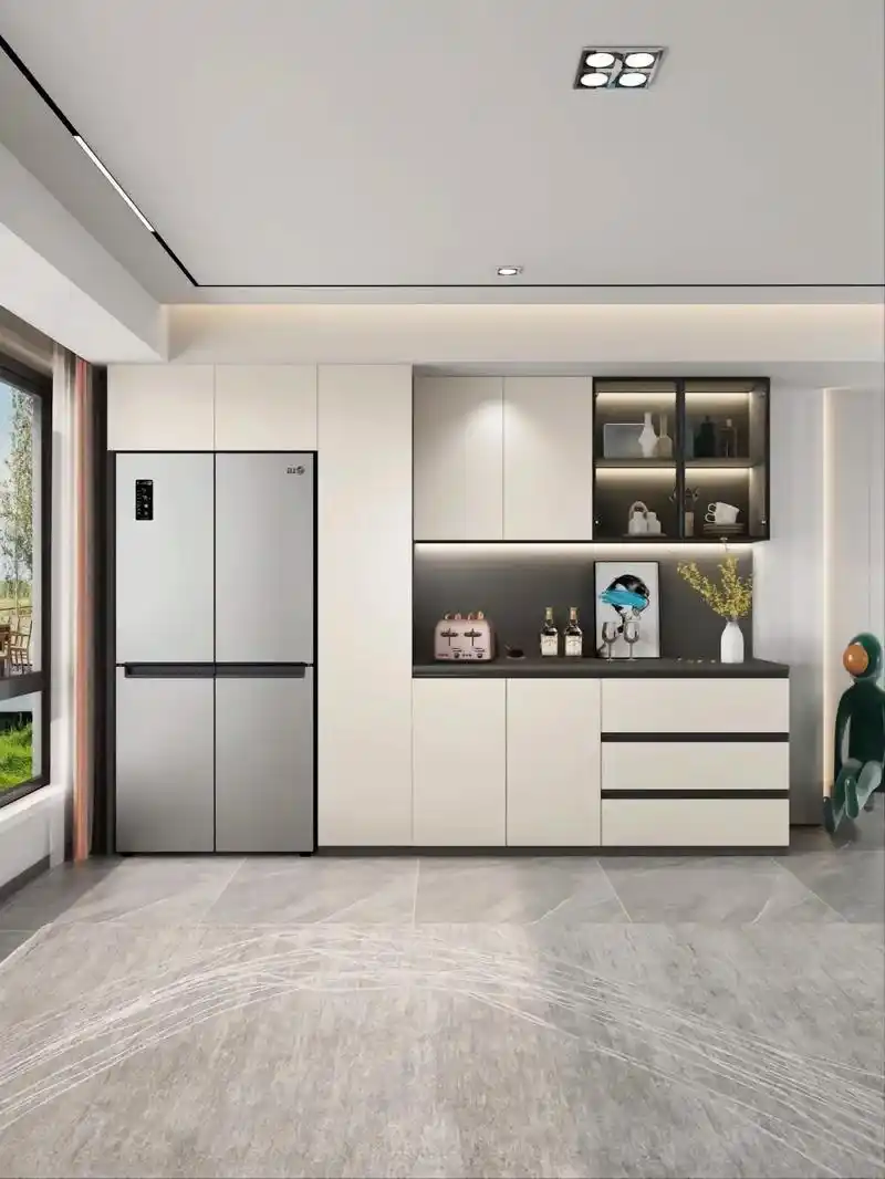 嵌入式冰箱餐边柜一体化设计