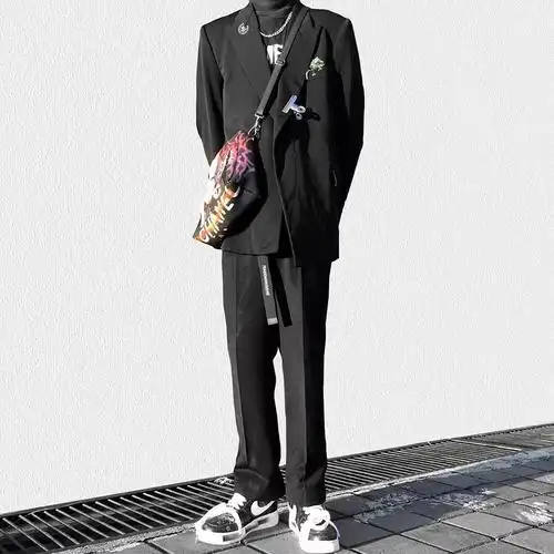 自主raf高街权志龙gd宽松高定廓休闲基础通勤西服