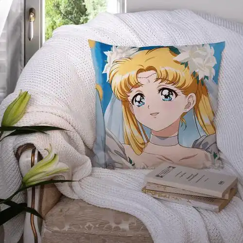 风卡通可爱美少女战士抱枕宿舍房间女生午睡靠垫女生闺蜜礼物 9 35