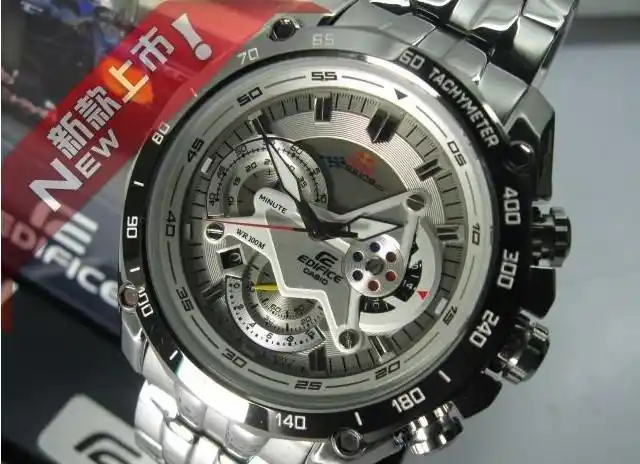 真品卡西欧男表casio极速赛车f1红牛限量版男士手表ef-550rbsp-1a