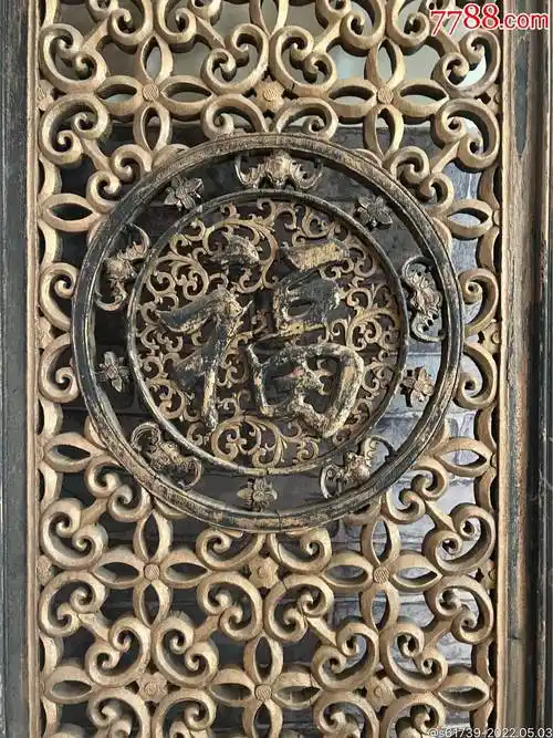 清代镂空花板_木雕花板_第2张_7788钱币网