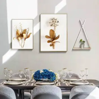 挂画时尚大气客厅玄关背景墙壁画创意组合 锦色花开-a款 整体组合1