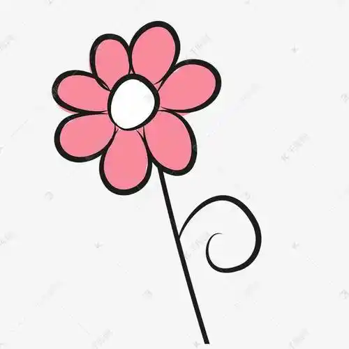 画花朵简笔画图片大全花朵的彩色简笔画图片10种不同的小花朵简笔画