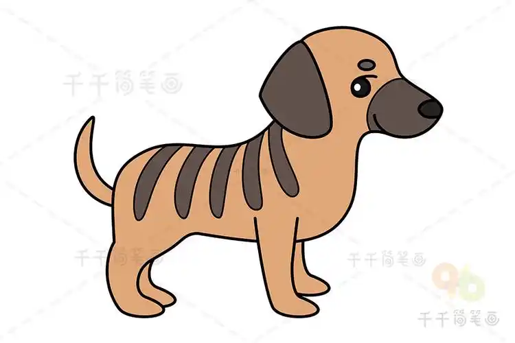 普罗特猎犬简笔画