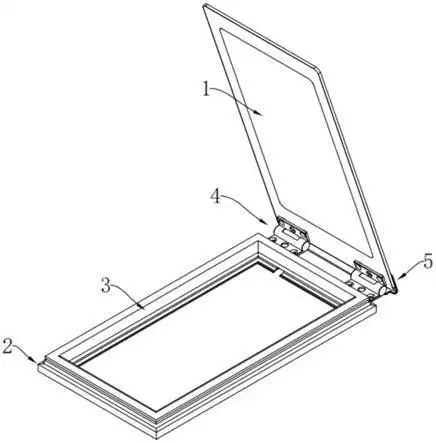 一种冷柜的翻盖结构的制作方法