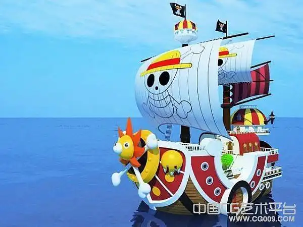 海贼王-路飞海贼团的桑尼号海盗船模型下载