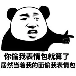 你偷我表情包就算了,居然当着我的面偷我表情包