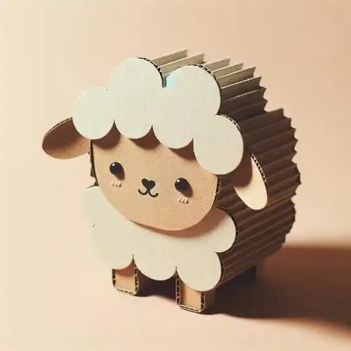 纸板萌宠|可爱瓦楞纸动物#亲子手工