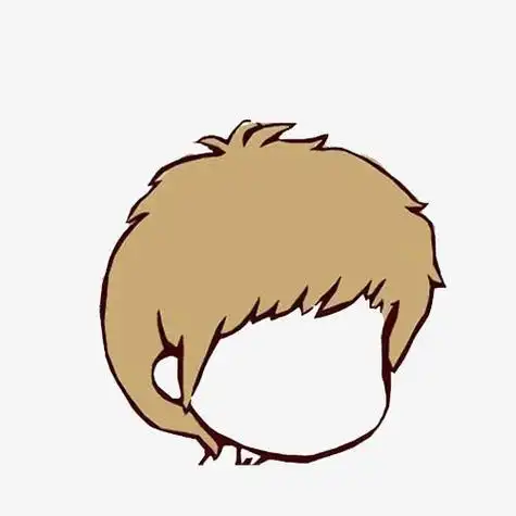 男士卡通头发素材免费下载_觅元素