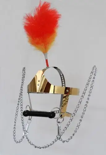 马具型钛金口塞金属头套-均码通用