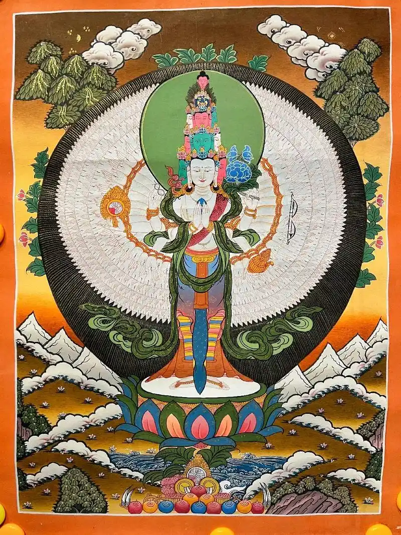 千手观音是大慈悲的象征,她能够默默的保佑您度 - 抖音