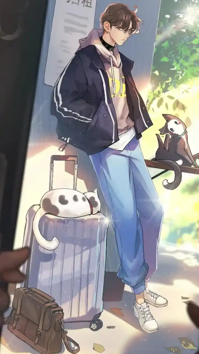 男生动漫壁纸,清新男孩##湾区一起潮 #壁纸手机超清全面屏  - 抖音