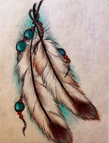 头像大全_小清新纹身羽毛图手稿__正文