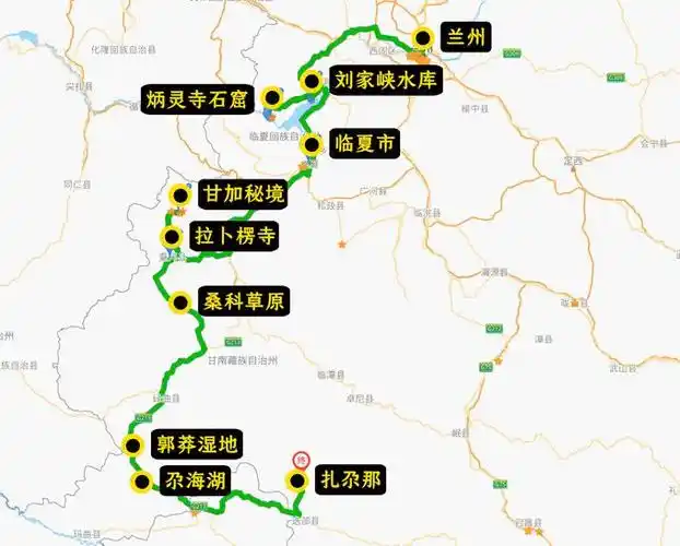 本条自驾路线共需6—9天,途中每站路程可参考路线一览在此之外,炳灵寺