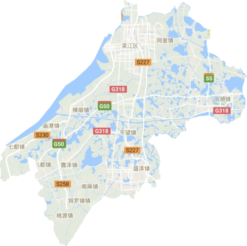 吴江区行政区域简介