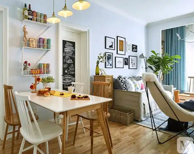 17.6万93㎡混搭二房装修随心文艺两房