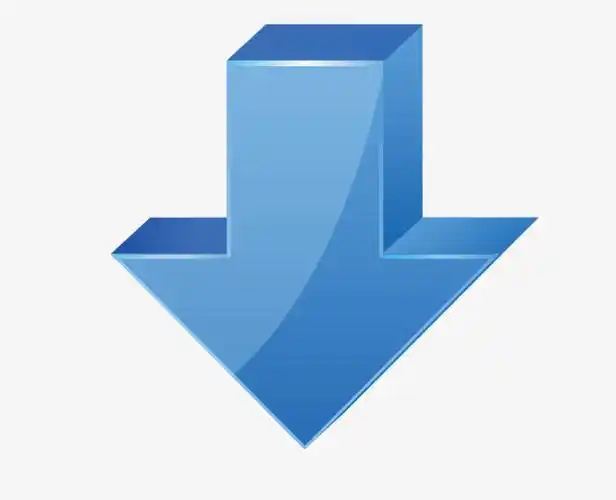 蓝色向下箭头图案-装饰图案免抠素材-社稷网免抠元素图片