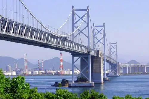 濑户大桥是全世界最长的公路铁路两用桥老网2015gw位于本州冈山县仓敷