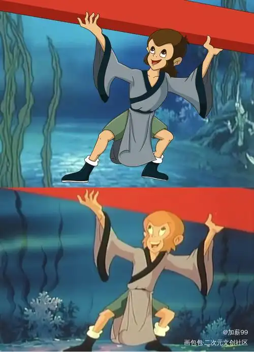 猴哥的衣服_西游记99猴哥孙悟空手绘伪原作西游记动画绘画作品