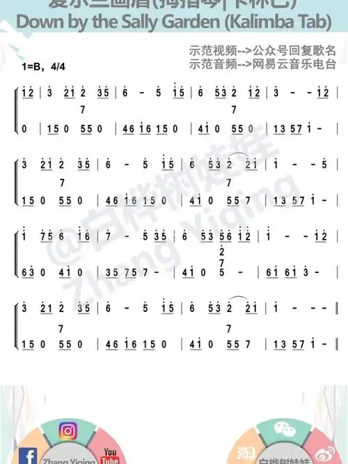 《爱尔兰画眉》简谱