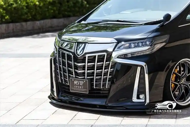 丰田埃尔法改装aimgain小包围30系埃尔法碳纤维纯vip前后唇尾翼