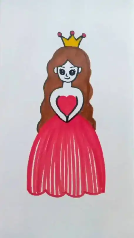 公主请用爱心画小公主,这个画法简单又好看#简笔画#秒懂创意的微博