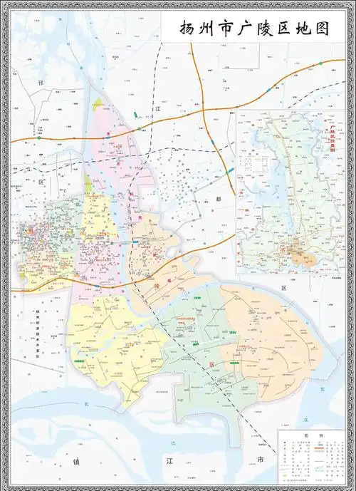 扬州市广陵区主城区地图